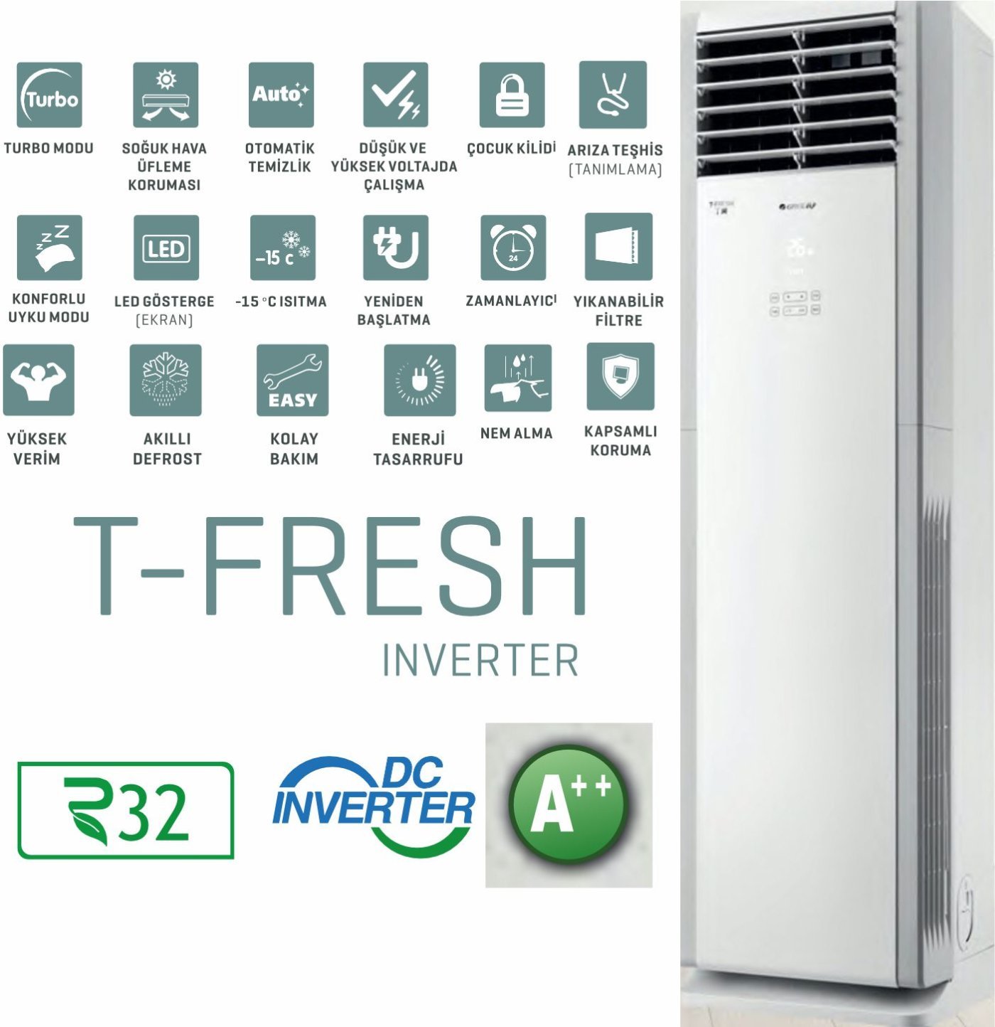 Gree T-FRESH 48000 btu - CCK İklimlendirme
