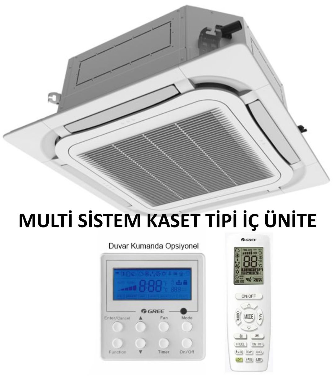 Gree Multi 4 Yöne KASET Tipi 18000.btuİç Ünite - CCK İklimlendirme