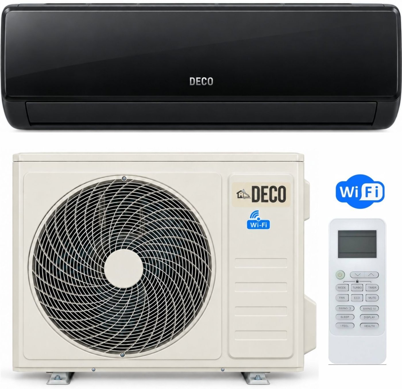 Deco Siyah 24.000 btu - CCK İklimlendirme